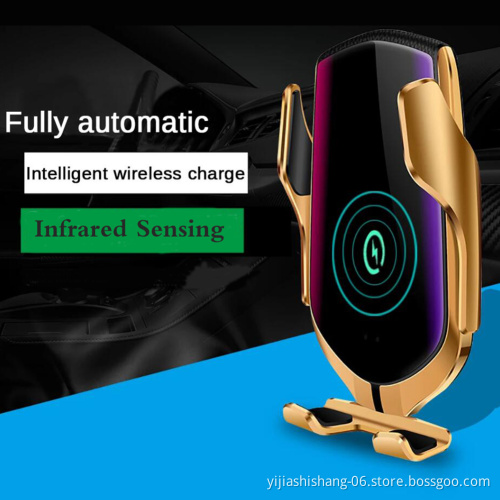 2 in 1 Universal Wireless Car Charger Phone Holder, 10W Fast Qi Charging for iPhone Samsung Galaxy